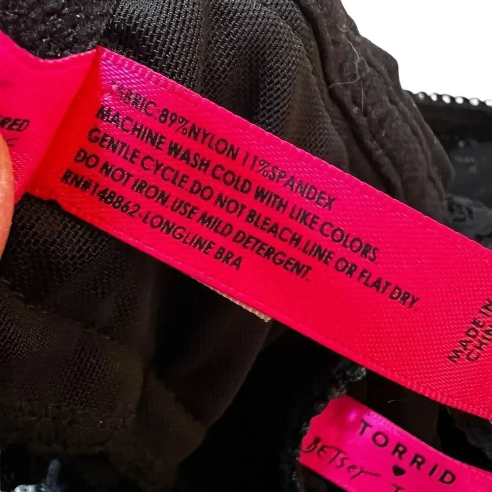 Torrid x Betsey Johnson Womens 2X Top 1X Bottoms Lace Corset High Waist Thong - Picture 8 of 9